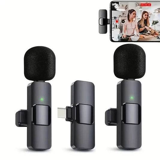 Green Mulberry best lapel microphone for YouTube with wireless clip-on design and USB-C connector